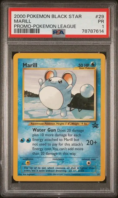 2000 Pokemon Promo Black Star Pokemon League Marill #29 card image