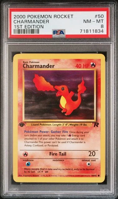 2000 Pokemon Rocket 1st Edition Charmander #50 card image
