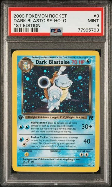 2000 Pokemon Rocket 1st Edition Dark Blastoise-Holo #3 card image