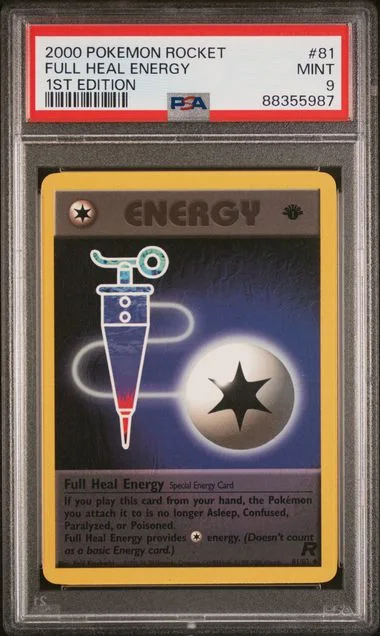 2000 Pokemon Rocket 1st Edition Full Heal Energy #81 card image