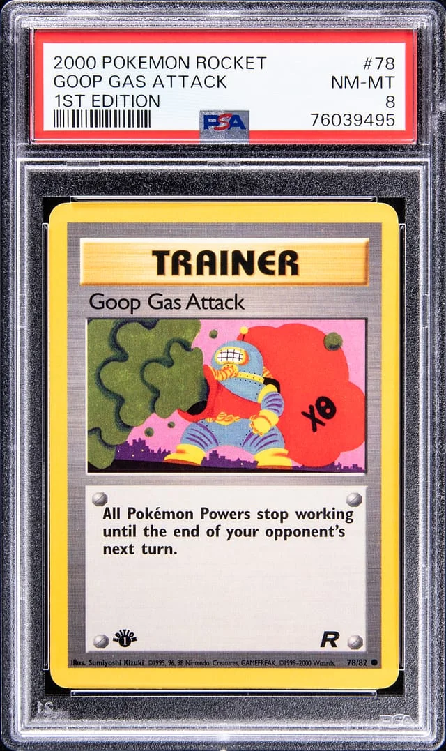 2000 Pokemon Rocket 1st Edition Goop Gas Attack #78 card image