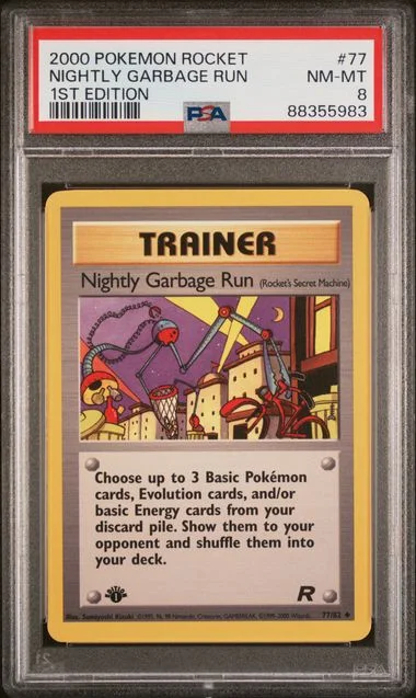2000 Pokemon Rocket 1st Edition Nightly Garbage Run #77 card image