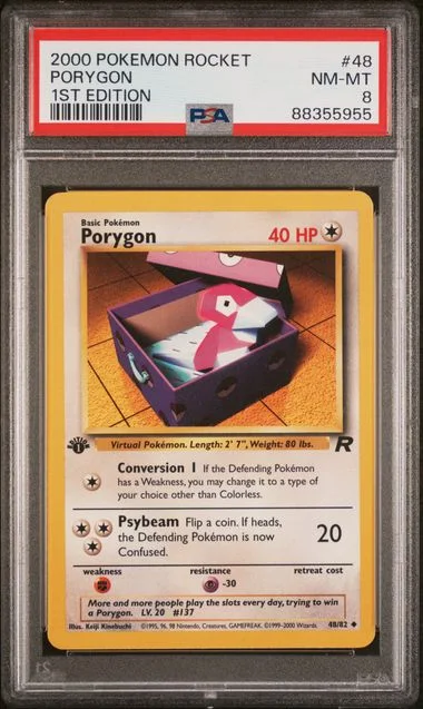 2000 Pokemon Rocket 1st Edition Porygon #48 card image