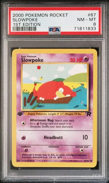 2000 Pokemon Rocket 1st Edition Slowpoke #67 card image