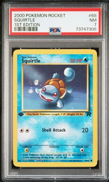 2000 Pokemon Rocket 1St Edition Squirtle #68 card image
