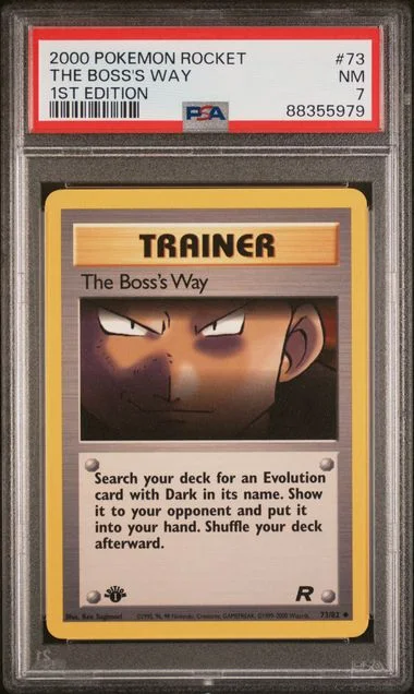 2000 Pokemon Rocket 1st Edition The Boss's Way #73 card image