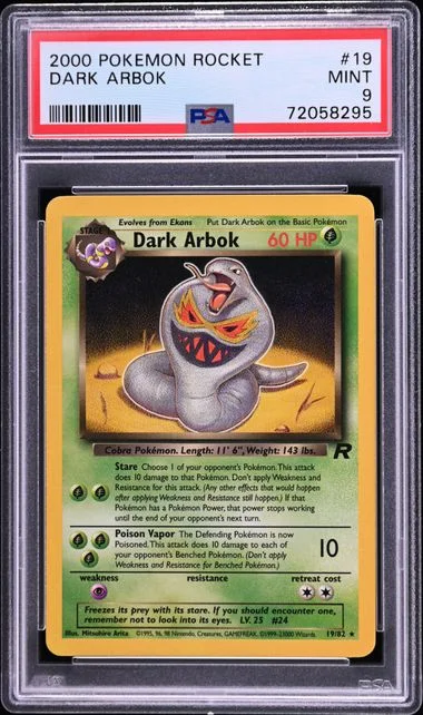 2000 Pokemon Rocket Dark Arbok #19 card image