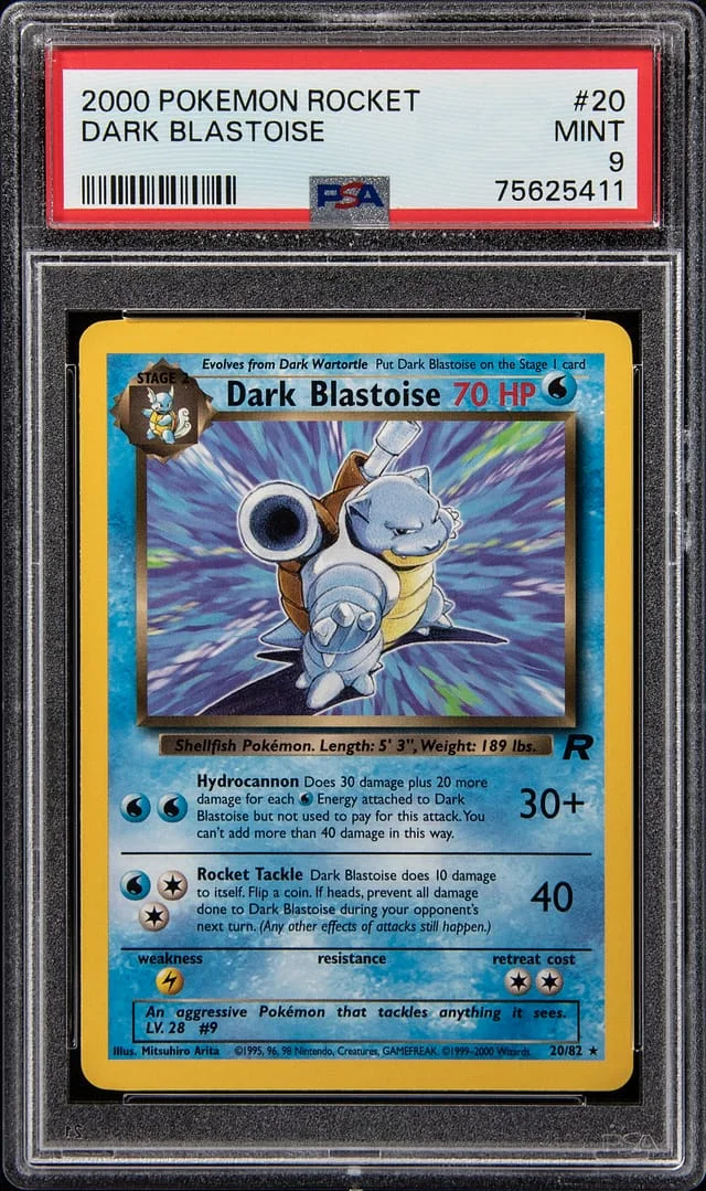 2000 Pokemon Rocket Dark Blastoise #20 card image