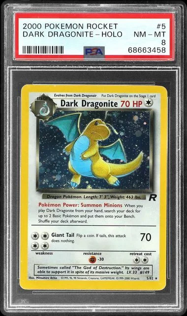 2000 Pokemon Rocket Dark Dragonite-Holo #5 card image