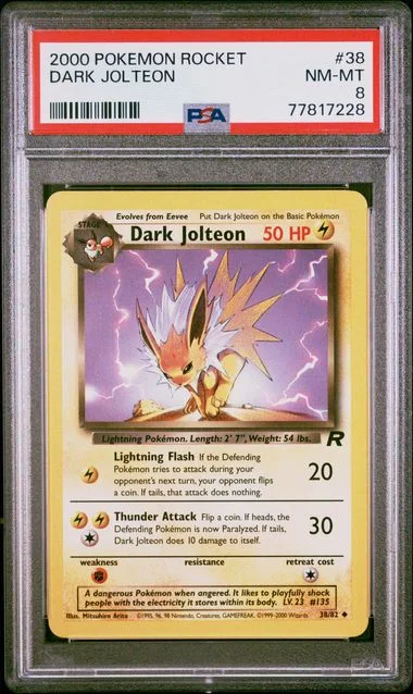 2000 Pokemon Rocket Dark Jolteon #38 card image