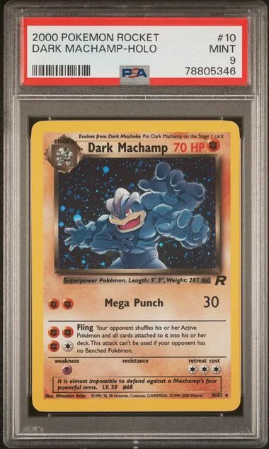 2000 Pokemon Rocket Dark Machamp-Holo #10 card image