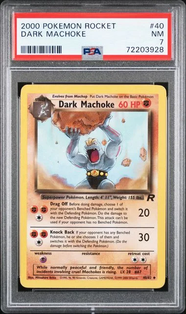 2000 Pokemon Rocket Dark Machoke #40 card image