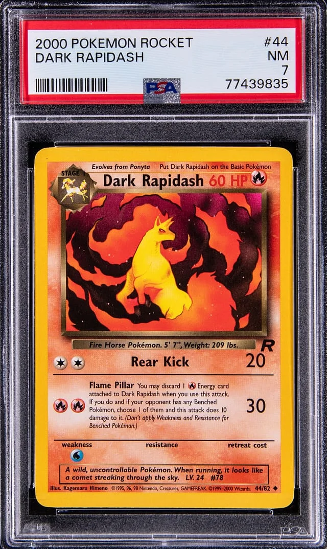 2000 Pokemon Rocket Dark Rapidash #44 card image