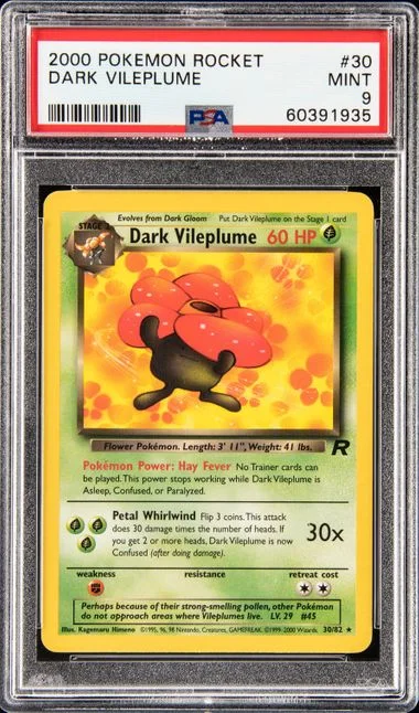 2000 Pokemon Rocket Dark Vileplume #30 card image