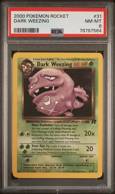 2000 Pokemon Rocket Dark Weezing #31 card image