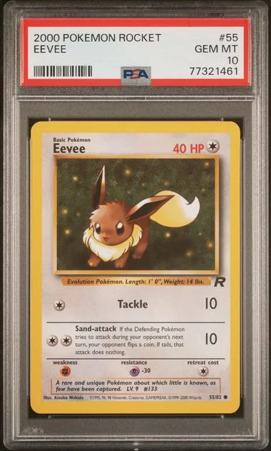 2000 Pokemon Rocket Eevee #55 card image