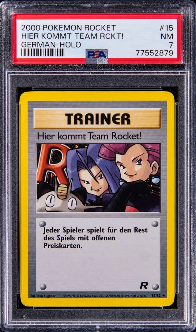 2000 Pokemon Rocket German Hier Kommt Team Rocket!-Holo #15 card image