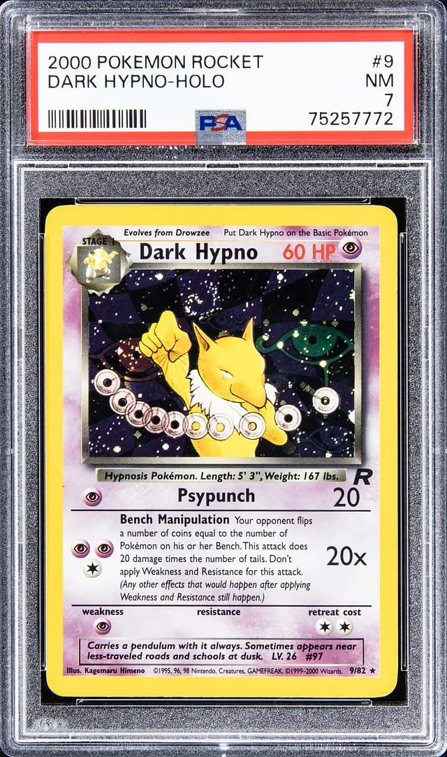2000 Pokemon Rocket Holo Dark Hypno #9 card image