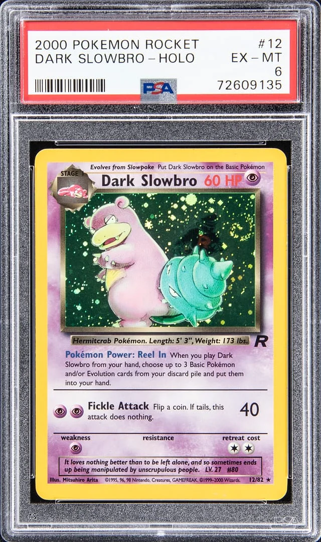 2000 Pokemon Rocket Holo Dark Slowbro #12 card image
