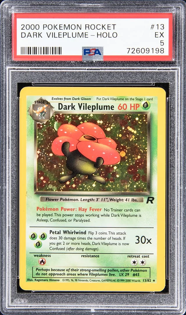 2000 Pokemon Rocket Holo Dark Vileplume #13 card image