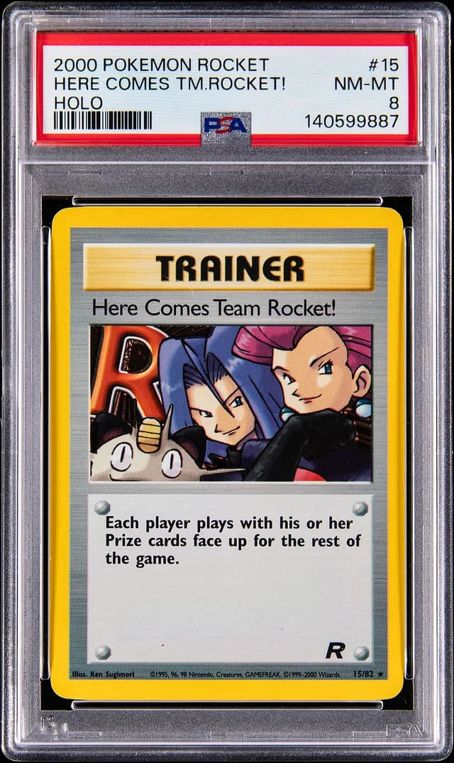 2000 Pokemon Rocket Holo Here Comes Team Rocket! #15 card image
