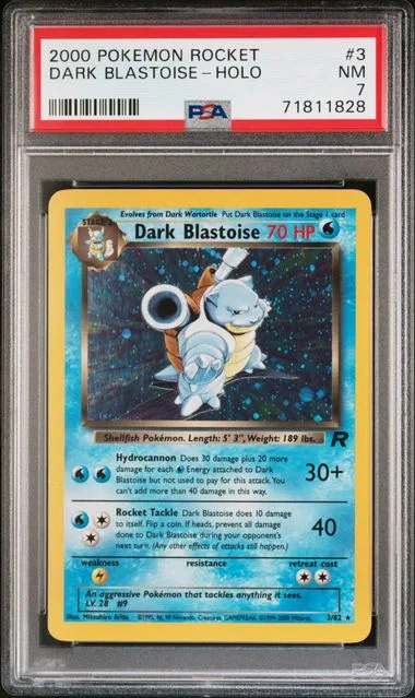 2000 Pokemon Rocket Holofoil Dark Blastoise #3 card image