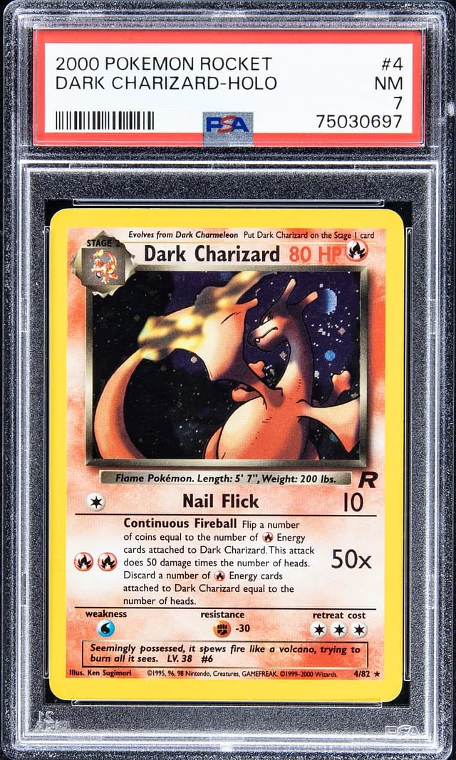 2000 Pokemon Rocket Holofoil Dark Charizard #4 card image