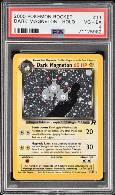2000 Pokemon Rocket Holofoil Dark Magneton #11 card image