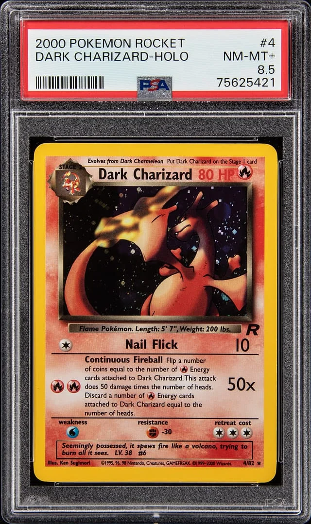 2000 Pokemon Rocket Rare Holofoil Dark Charizard #4 card image