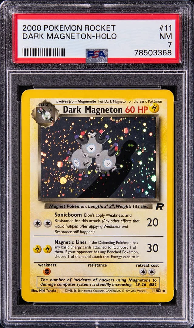 2000 Pokemon Rocket Rare Holofoil Dark Magneton #11 card image