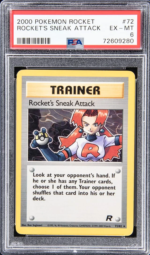 2000 Pokemon Rocket Rockets Sneak Attack #72 card image