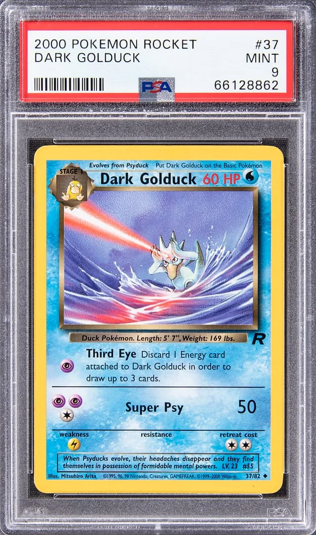 2000 Pokemon Rocket Uncommon Dark Golduck #37 card image