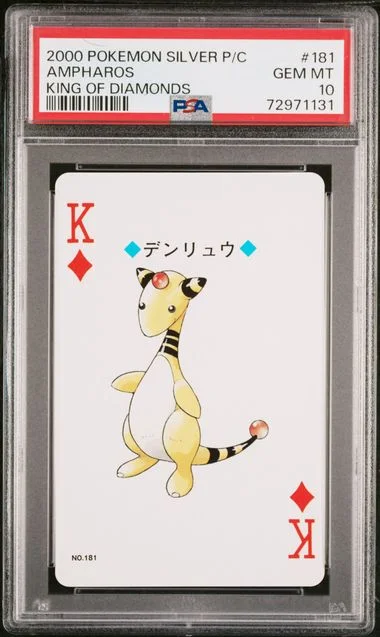 2000 Pokemon Silver Version King Of Diamonds Ampharos #181 card image