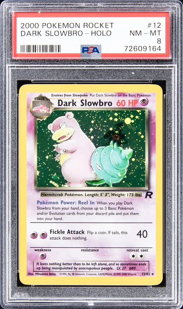 2000 Pokemon Team Rocket Dark Slow Bro Holo #12 card image