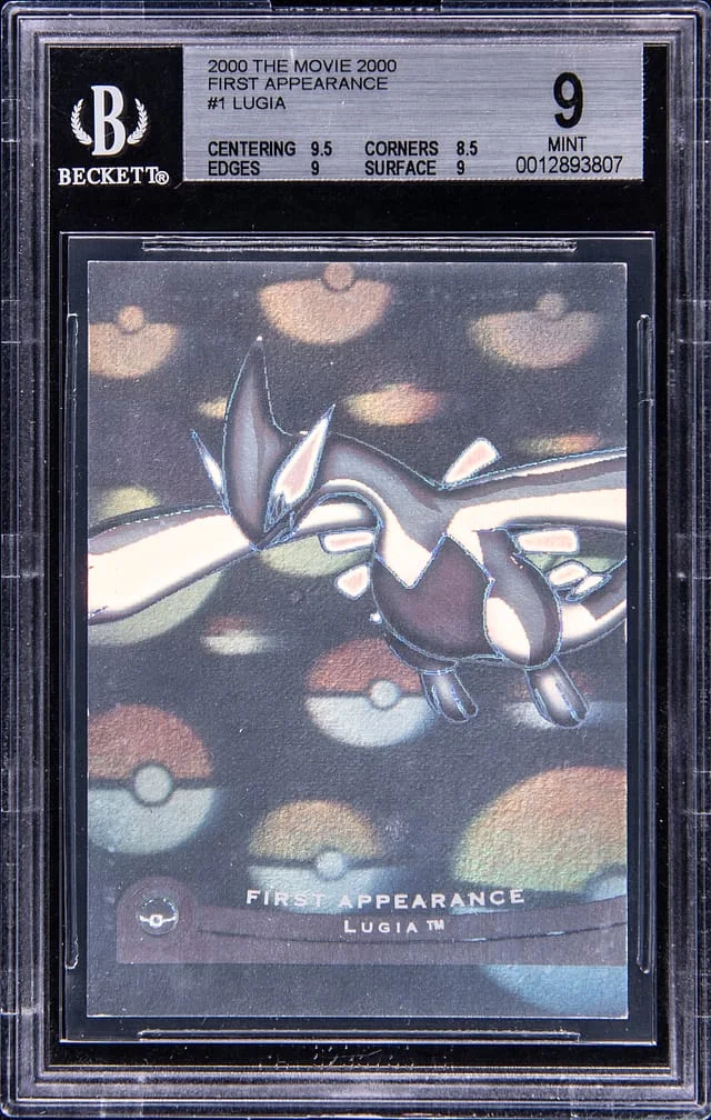 2000 Pokemon The Movie 2000 First Appearance Holograms Lugia #1 card image