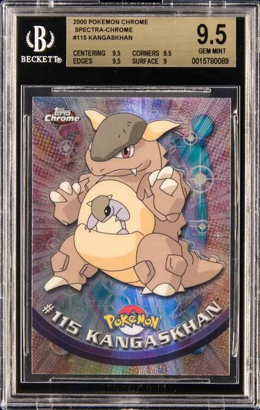 2000 Pokémon Toppe Chrome Spectra Chrome Kangaskhan #115 card image