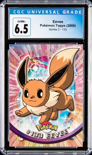 2000 Pokemon Topps Series 3 Null Eevee #133 card image