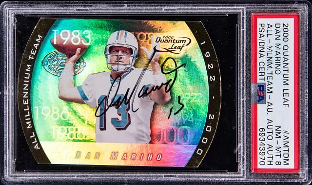 2000 Quantum Leaf All-Millennium Team All-Millennium Team-Auto. Dan Marino #AMTDM card image