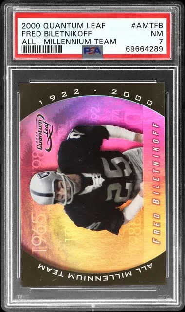 2000 Quantum Leaf All-Millennium Team Fred Biletnikoff #AMT-FB card image