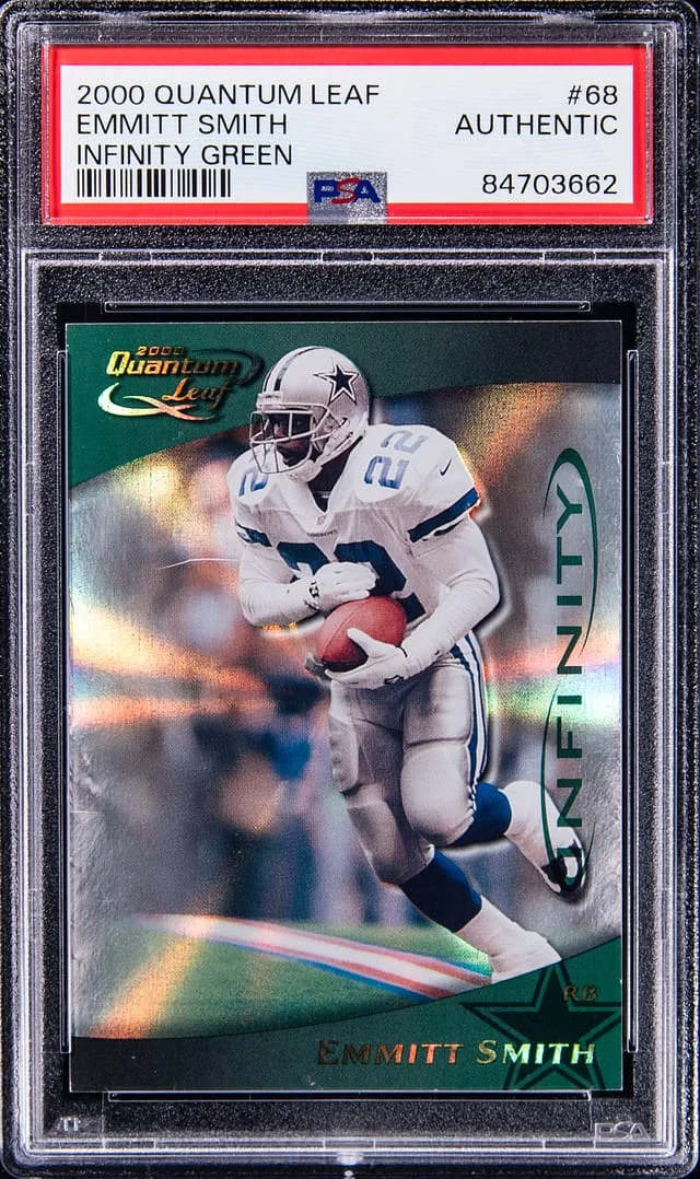 2000 Quantum Leaf Infinity Green Emmitt Smith #68 card image