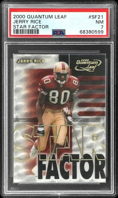 2000 Quantum Leaf Star Factor Jerry Rice #SF21 card image
