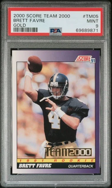 2000 Score Brett Favre Team 2000 Gold #TM05 card image