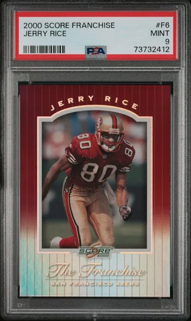 2000 Score Jerry Rice Franchise #F6 card image