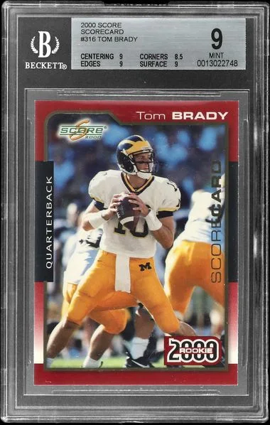 2000 Score Tom Brady #316 card image