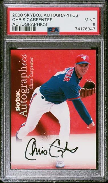 2000 SkyBox Autographics Chris Carpenter #no-number card image
