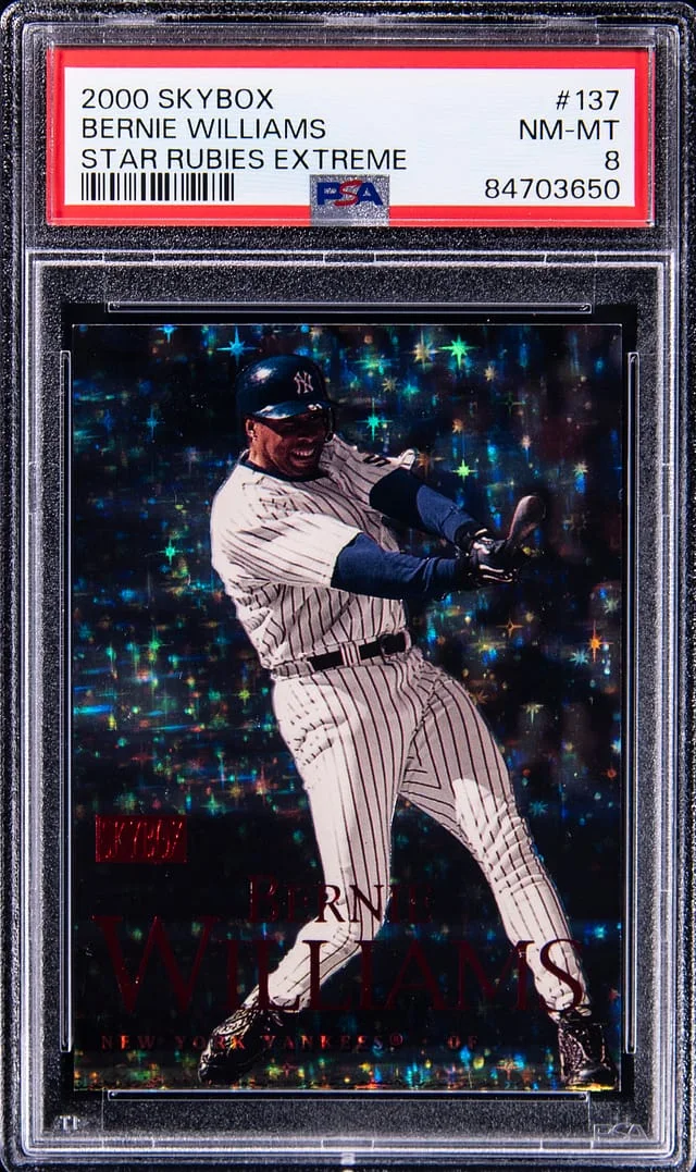 2000 SkyBox Bernie Williams Star Rubies Extreme #137 card image