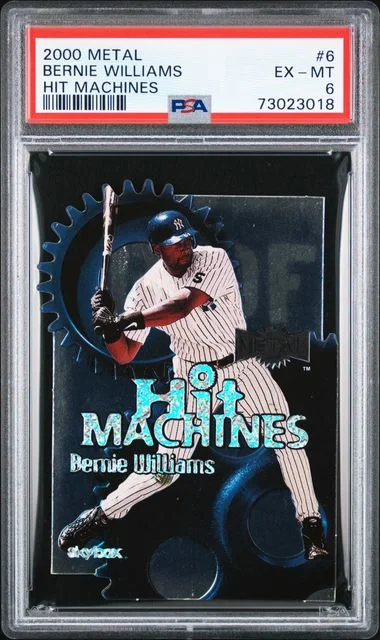 2000 SkyBox Bernie Williams Metal Hit Machines #6 card image