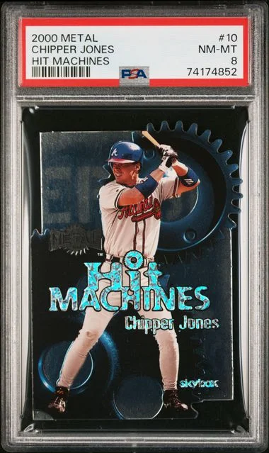 2000 SkyBox Chipper Jones Metal Hit Machines #10 card image