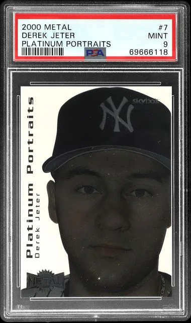 2000 SkyBox Derek Jeter Metal Hit Machines #7 card image