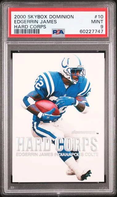 2000 SkyBox Dominion Edgerrin James Hard Corps Hard Corps #10 card image